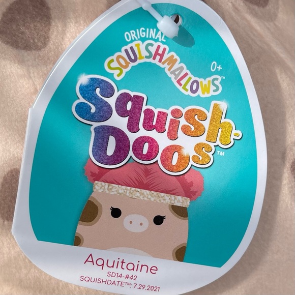 Aquitaine the pig Squishmallows Squish Doo 14” Plush - Pig Squishdoo - Picture 3 of 4